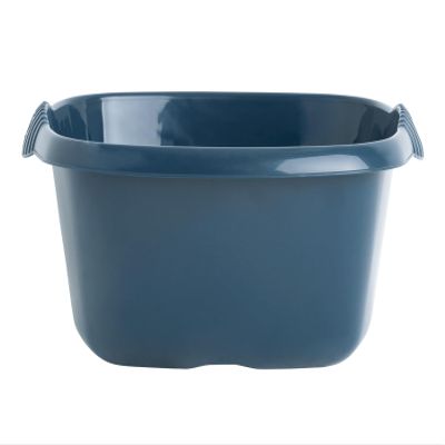 32cm Washing Up Bowl Plastic 9L Litre Bowl With Handles Perfect Use for Kitchen Sink, Basing, Countertop Multipurpose Bowl with Cleverly Design Gloss Chic Finish Look  MADE IN UK (Midnight Navy)
