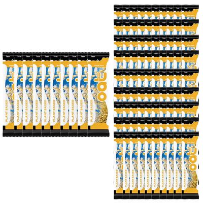 KRISP 100 x 10ml Lakeland Long Life UHT Oat Milk Sachet Non Dairy Wheat Plant Drink Office Hotel Stationery