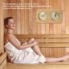 2 in 1 Sauna Wooden Sauna Hygrothermograph, Sauna Thermometer and Hygrometer, Wall Mounted Accurate Humidity Temperature Measurement Indoor Gauge for Hotel Sauna Room view 4