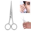 Beard Scissors, Hair Cutting Scissors Men's Beard and Mustache Scissors Stainless Steel Men's Grooming Scissors for Salon and Home Use(MJ-LF010) view 2