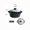 SUNMME Ceramic Casserole Heat-resistant Clay Pot Flower Pattern Earthen Pot with Two Handle Japanese Painting Cookware with Lid for Kitchen Soup Stew view 3