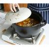 SUNMME Ceramic Casserole Heat-resistant Clay Pot Flower Pattern Earthen Pot with Two Handle Japanese Painting Cookware with Lid for Kitchen Soup Stew view 4