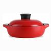 SUNMME Ceramic Casserole Heat-resistant Clay Pot Flower Pattern Earthen Pot with Two Handle Japanese Painting Cookware with Lid for Kitchen Soup Stew view 1