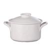 SUNMME Ceramic Casserole, Ceramic with Lid Milk Pan Casserole Stew Pan Soup Pot White 3000ml view 1