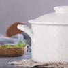 SUNMME Ceramic Casserole, Ceramic with Lid Milk Pan Casserole Stew Pan Soup Pot White 3000ml view 4