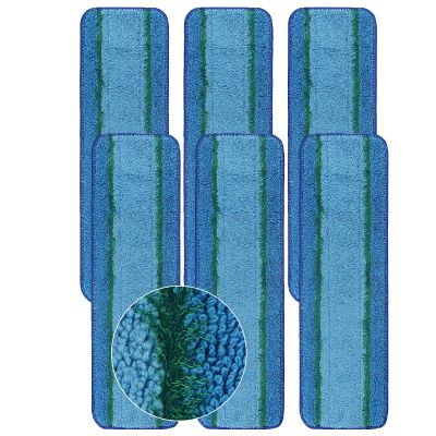 GZJoSum 6 Pack Deep Clean Pads Replacement for Bona Family of Mops, Washable & Reusable Microfiber Cleaning Pad for Hardwood and Multi-Surface Floors Cleaning Head, Wet/Dry Mop
