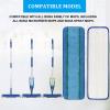 GZJoSum 6 Pack Deep Clean Pads Replacement for Bona Family of Mops, Washable & Reusable Microfiber Cleaning Pad for Hardwood and Multi-Surface Floors Cleaning Head, Wet/Dry Mop view 3