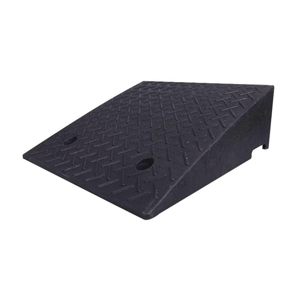 18cm(7inch) Rise Height Rubber Curb Ramp, Heavy Duty Threshold Ramp, Anti-Slip Driveway Ramp for Cars Wheelchairs Scooter Lawn Mower