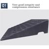 18cm(7inch) Rise Height Rubber Curb Ramp, Heavy Duty Threshold Ramp, Anti-Slip Driveway Ramp for Cars Wheelchairs Scooter Lawn Mower view 4