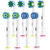 WENS Toothbrush Head Compatible with Braun Oral-B Electric Toothbrushes, 8pcs Toothbrush Heads Include 2 Cross, 2 Precision, 2 Sensitive and 2 Floss Brush Heads view 1