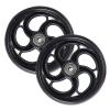 Front Wheelchair Wheel, 2 Pcs Front Caster Solid Tyre, Replacement Rollator Accessories 5/6/8inch, Easy To Install, Heavy Duty Antis-Slip Wheel (Color : Black, Size : 12-13cm/5inch) ( Color : Noir , S view 1