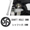Front Wheelchair Wheel, 2 Pcs Front Caster Solid Tyre, Replacement Rollator Accessories 5/6/8inch, Easy To Install, Heavy Duty Antis-Slip Wheel (Color : Black, Size : 12-13cm/5inch) ( Color : Noir , S view 4