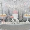 Rsstarxi 1 Pack Baby It's Cold Outside Cake Topper Winter Wonderland Snowflake Cake Picks Winter Frozen Baby Shower Cake Decorations for Xmas Holiday Birthday Party Decorations Pink view 4