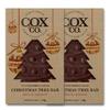 Cox&Co. Christmas Chocolates - 2 x 50g Miso & Caramel 47% Dark Chocolate Christmas Tree in a Gift Box - Luxury Single Origin Colombian Cacao - Sustainable Gifts view 1