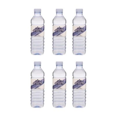 6 x 500ml Natural Still Spring Water Screw Cap Drink Hydrate Refreshing Travel Beverage