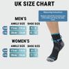 360 RELIEF Ankle Compression Socks - Supports Arch, Travel, Flight, Sports | with Mesh Laundry Bag (2Pairs-Black/Blue, S-M) view 4