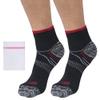 360 RELIEF Ankle Compression Socks - Supports Arch, Travel, Flight, Sports | with Mesh Laundry Bag (2Pairs-Red/Black, L-XL) view 1