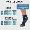 360 RELIEF Ankle Compression Socks - Supports Arch, Travel, Flight, Sports | with Mesh Laundry Bag (2Pairs-Red/Black, L-XL) view 4