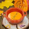 Ceramic Pumpkin Soup Bowl with Lid, 2023 Pumpkin Soup Bnowl,Ceramic Stew Pot Pumpkin Shape Storage Jar, Premium Ceramic Stockpot, Nonstick Clay Earthen Pot for Fashion Creative Tableware view 4