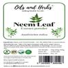 High Strength Neem Leaf Extract Powder 10: 1 - Azadirachta Indica - No fillers and Binders (100 gm) - Natural and Pure - by Oils and Herbs UK view 2