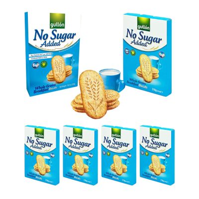 Gullon No Added Sugar Whole Grains Breakfast Biscuits 216g x 6 Packs