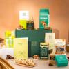 Newborn, Baby Vegan Gift Hamper Basket, Luxury Gourmet Gifts for Women, Men, Couples, with Vegan Chocolate by EDEN & CO view 2