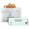 100% Compostable Zip Bag - Resealable BioBased Eco Friendly Freezer Safe - Extra Strength Strong Food Storage Bags Plant-Based Reusable Sandwich Bags (Pack of 50) (Snack) view 1