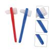 Amosfun 2pcs Double-Headed Toothbrush Set Blue Red Oral Blind Area Cleaning Brush for Adults for Cleaning False Teeth and Braces view 4
