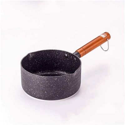 SUNMME Durable Fry Household Maifan Stone Soup Pot Mini Flat Bottom Non Stick Milk Powder Baby Hood Food Auxiliary Pot for Induction Cooker Gas Stove
