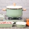 SUNMME glass cooking Kitchen utensils Casserole porcelain soup Kitchen utensils milk Kitchen utensils household thickened rice paste enamel stew Kitchen utensils anti-scald view 2