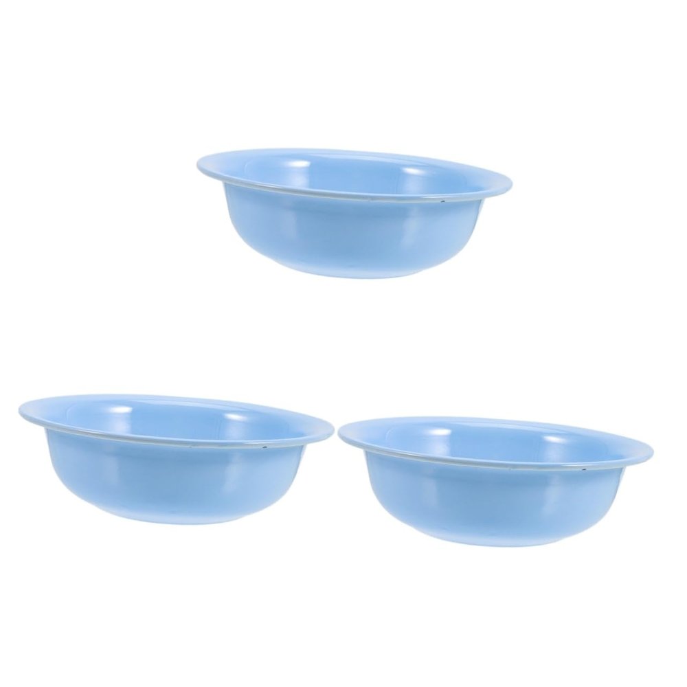 SUNMME 3pcs Omatome Lunchbox Container Vegetable Container Casserole Stew Pot Braiser Pan Enamel Dinnerware Storage Basin Vegetable Washing Basins Fruit Washing Container P