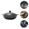 SUNMME INNAL Rice Container Cast Iron Covered Casserole Selected Pots and UtensilsOven Skillet Enamel Shallow Cookware Braising Pan Stew Selected Pots and UtensilsMetal Sto view 4