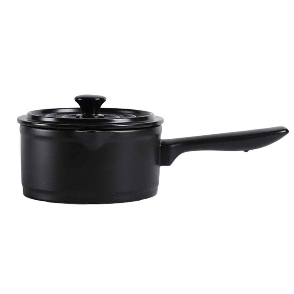 SUNMME Casserole,Non-stick Pan with Lid Scratch-resistant Non-toxic Cookware Electromagnetic Compatibility Dishwasher (Color : Black) (Black) (Black A)
