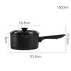 SUNMME Casserole,Non-stick Pan with Lid Scratch-resistant Non-toxic Cookware Electromagnetic Compatibility Dishwasher (Color : Black) (Black) (Black A) view 4