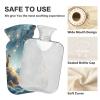 Giraffes on The Sky Hot Water Bottle with Cover, Transparent Hot Water Bag for Menstrual Cramps Neck and Shoulder Pain Relief, Bed Warmer 1L view 3