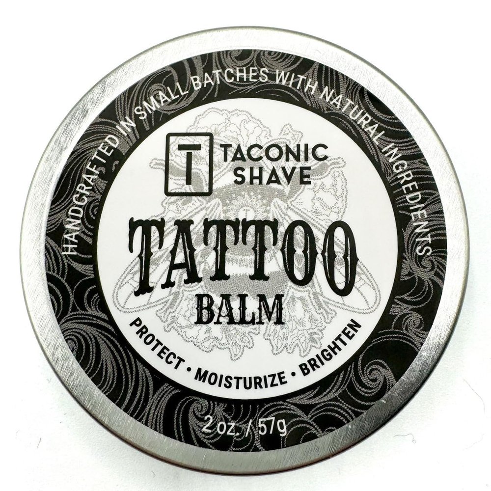 Taconic Shave, Ultra-Moisturizing Tattoo Balm for Condiitioining and Mainntiaince to make Tattoos lmore Vibrand