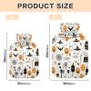 Halloween Icons in White Hot Water Bottle with Velvet Cover, 1L Transparent Hot Water Bag for Menstrual Cramps Neck and Shoulder Pain Relief, PVC Hand Feet Warmer view 2