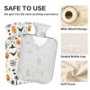 Halloween Icons in White Hot Water Bottle with Velvet Cover, 1L Transparent Hot Water Bag for Menstrual Cramps Neck and Shoulder Pain Relief, PVC Hand Feet Warmer view 3