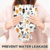 Halloween Icons in White Hot Water Bottle with Velvet Cover, 1L Transparent Hot Water Bag for Menstrual Cramps Neck and Shoulder Pain Relief, PVC Hand Feet Warmer view 4