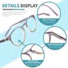 AIKLLY 4 Pack Reading Glasses Blue Light Blocking for Men Women,Fashion Computer Readers with Spring Loaded Hinges +2.50 view 3