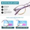 AIKLLY 4 Pack Reading Glasses Blue Light Blocking for Men Women,Fashion Computer Readers with Spring Loaded Hinges +2.50 view 4