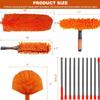 20+ Feet High Reach Duster Kit with 3-14 ft Free Installation Extension Pole // High Ceiling Dusting and Window Cleaning Tool Kit // Window Washer & Squeegee, Cobweb Duster, Fan Blade,Feather Dusters view 2