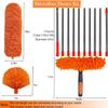 20+ Foot High Reach Dusting Kit with 3-13 ft Extension Pole //2 in 1 Window Cleaning Kit // High Ceiling Duster // Cobweb Microfiber Duster // Outdoor & Indoor Extendable Duster Cleaning Kit view 2