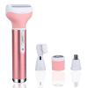 ieron Electric Lady Shaver for Women, 4 in-1 Cordless Wet and Dry Hair Removal Bikini Trimmer Rechargeable Painless Razor for Face Legs Underarms Nose and Eyebrow view 1