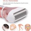ieron Electric Lady Shaver for Women, 4 in-1 Cordless Wet and Dry Hair Removal Bikini Trimmer Rechargeable Painless Razor for Face Legs Underarms Nose and Eyebrow view 2