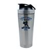Getagift I Don't Need a Weapon I Am The One, Karate, Martial Arts, Judo, Taekwondo Lovers Gift, 500ml Aluminium Shaker Bottle for Supplement Shakes - Easy Clean, Durable Cup. (Silver) view 1