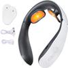 Relaxnecker Neck Massager,Portable Heated Neck Massager for Pain Relief,Therahome Neck Massager,Portable Neck Massager,4 Massage Modes,15 Levels of Intensity (Charging+Electrode Plate) view 1