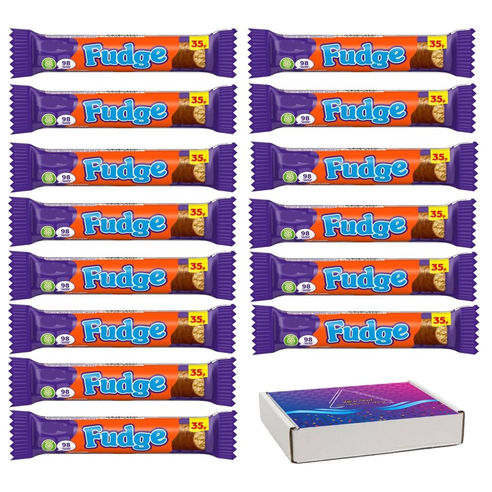 Fudge Chocolate Bar 30p PMP 22g | VIMIX Box Christmas Chocolate (60 x 22g Bars (Full Box))