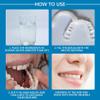 Flipped Warmth 2 Pairs Instant Veneers Fake Teeth Top And Bottom Dentures Snap on Veneers Silicone Tooth Dental Prostheses Smile Teeth Veneers Temporary Dentures for Men And Women view 3
