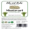 Organic Shatavari Extract Powder 4:1 Asparagus racemosus - No fillers and Binders (100 gm) - Natural and Pure - by Oils and Herbs UK view 2